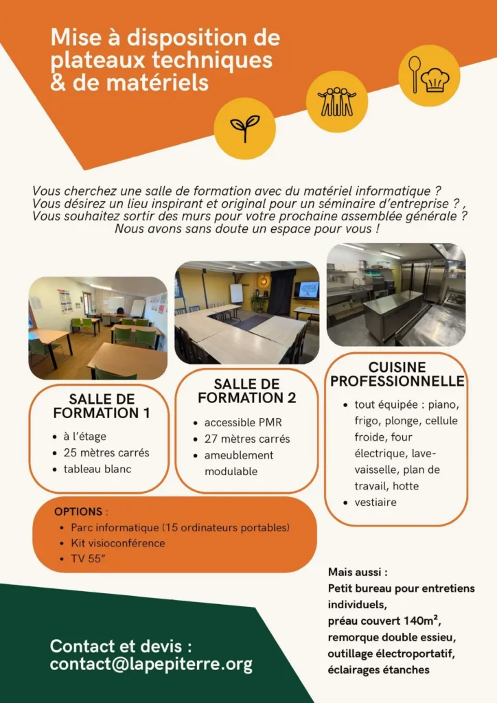 Mise à disposition plateaux technique